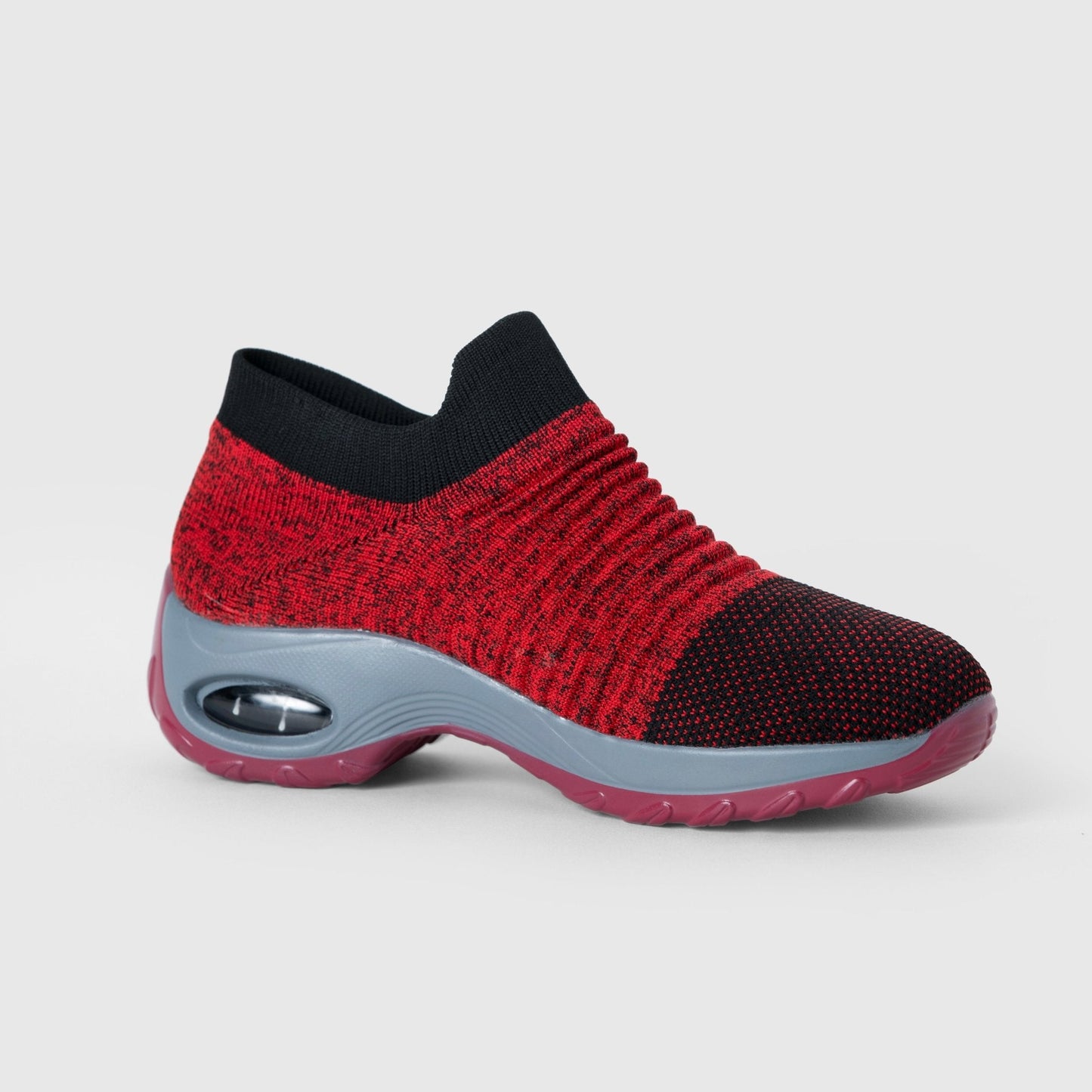 Breathable No-Tie Stretch Shoes - Red