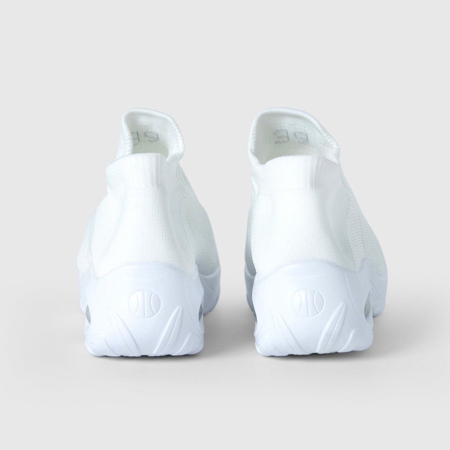 Breathable No-Tie Stretch Shoes - White