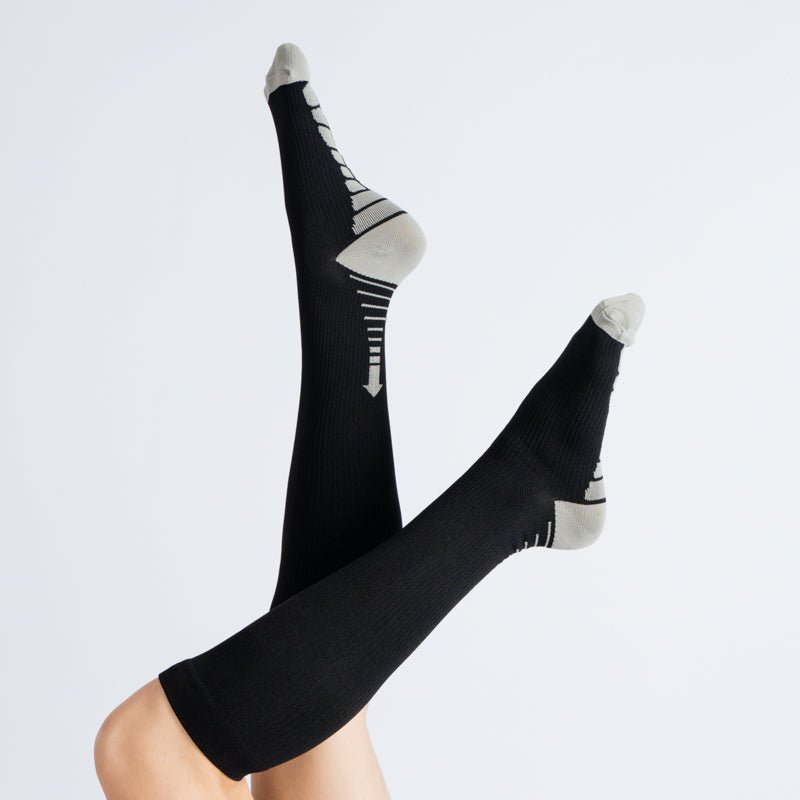 Compression Socks - Black White