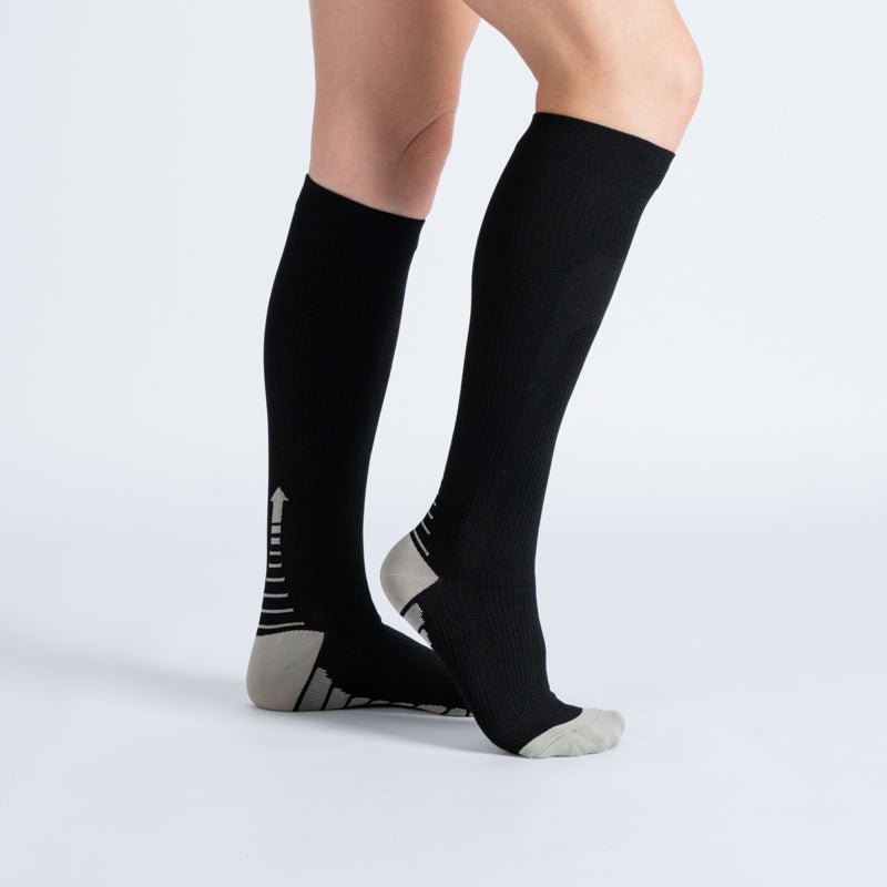 Compression Socks - Black White