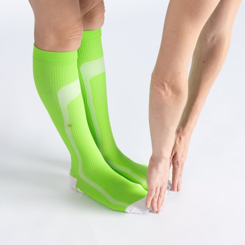 Compression Socks - Green White