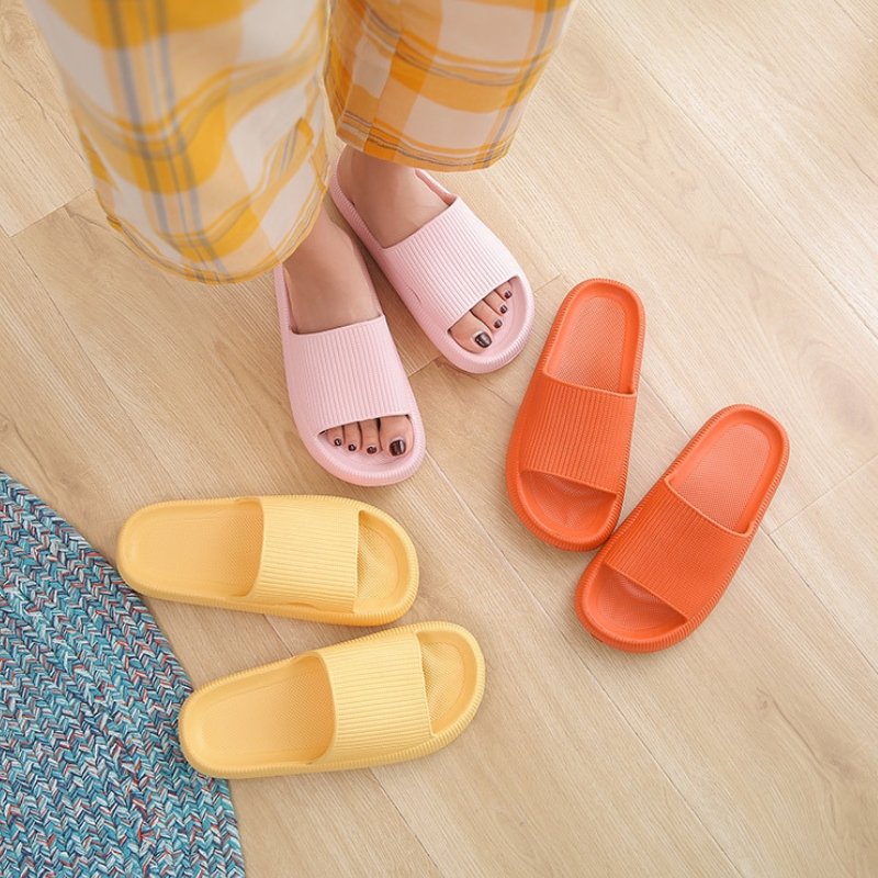 Heel Support Cushion Slides - Yellow