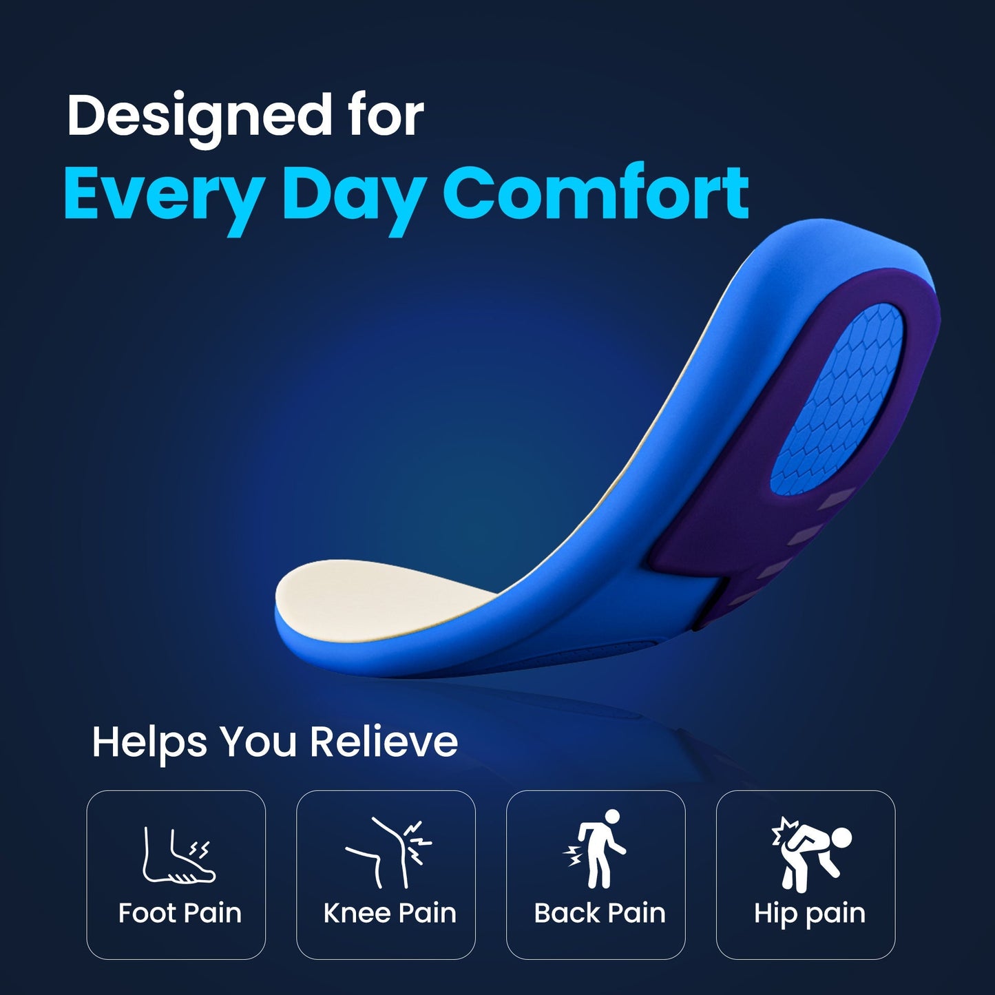 3-Pack Memory-Sole Gel Sport Orthotic