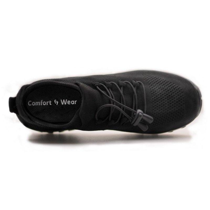 Non-Slip Healthcare Worker Ortho Stretch Cushion Shoes - Midnight Black