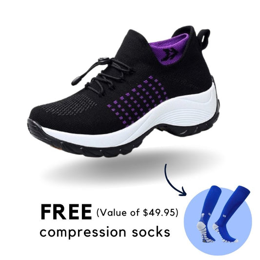 Ortho Stretch Cushion Shoes (FREE FLOW Compression Socks)