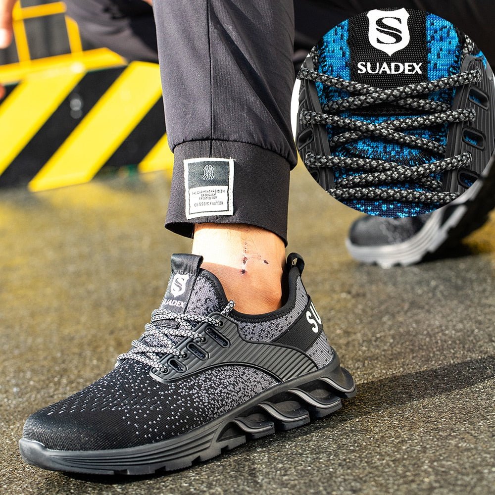 Ortho Reinforced Safety Steel Toe Boots - Grey