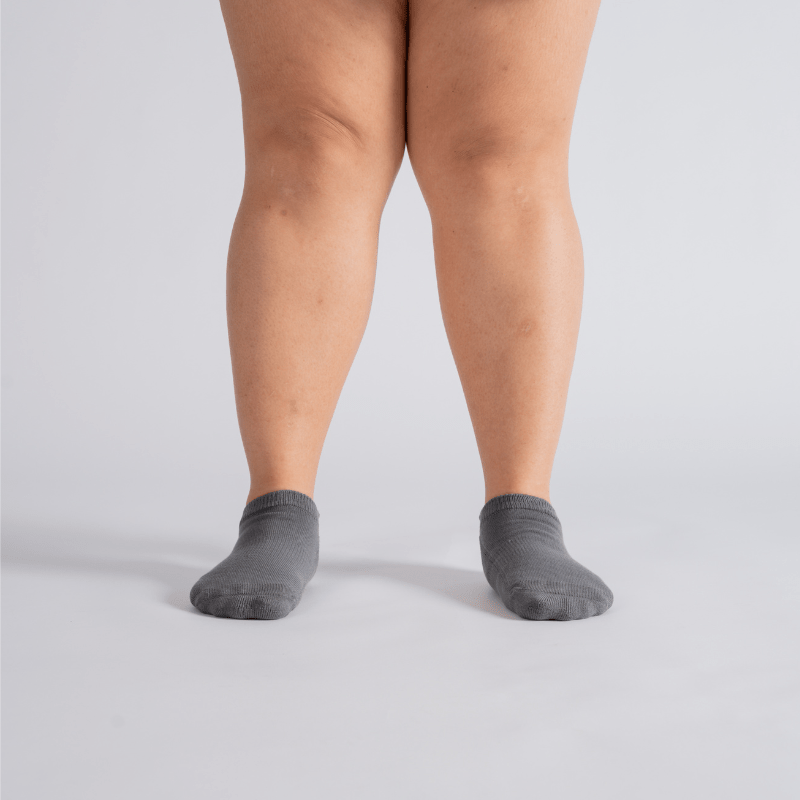 Padded Extra-Stretch Ankle Socks - Grey