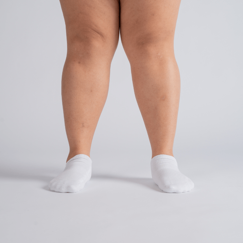 Padded Extra-Stretch Ankle Socks - White